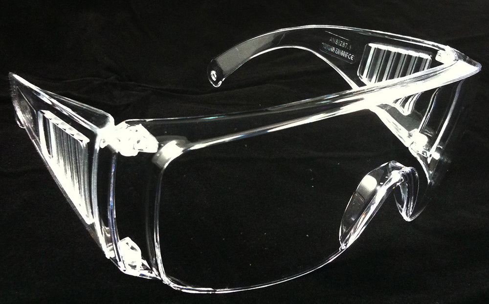 Clear Lens Over Glasses Safety Glasses - Mediflex Industries